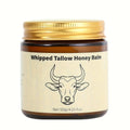 Grass Fed Beef Tallow Balm Suitable for Face & Body - Natural Whipped Moisturizer Cream with Honey, Unrefined Grass-Fed Beef Formula, Non-Greasy Hydration for Sensitive Skin, Nourishing for Dryness, Men & Women