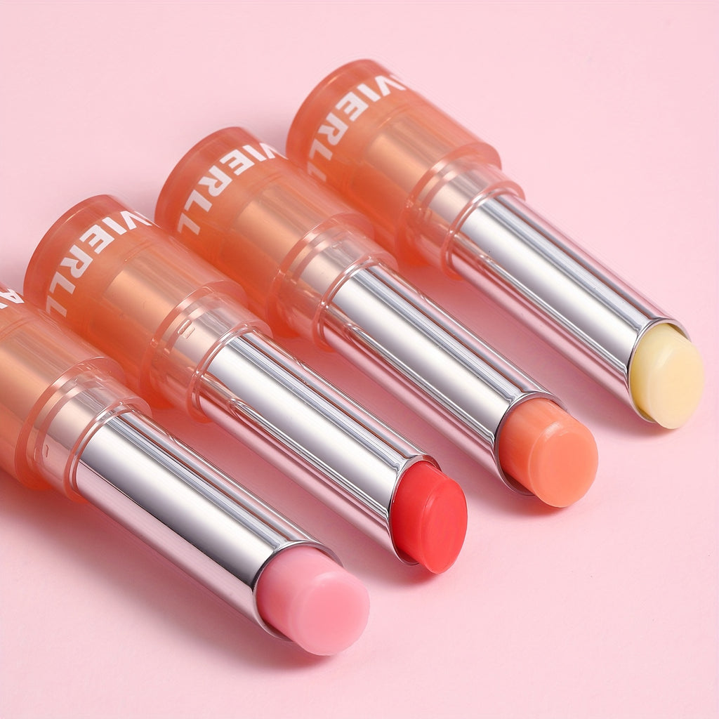 4pcs/set Long-lasting Waterproof Lip Balm - Moisturising And Nourishing VE Oil And Plant Oils - 1pc for Dry, Chapped Lips, Ideal Perfect for Women's Makeup, Easter, And Music Festival Gifts, AVIERLL