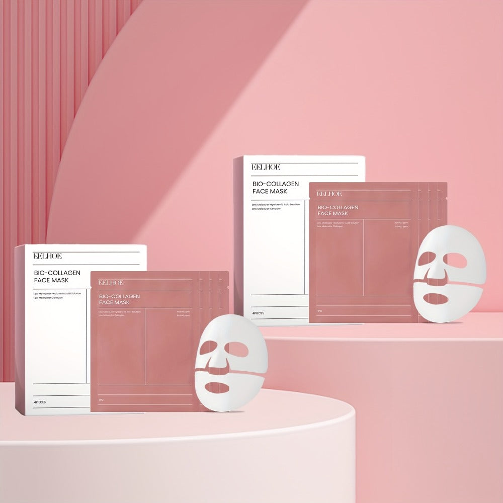3 Boxes Of 12 Hydrating Masks Containing Glycerin, Hyaluronic Acid, Collagen, Deeply Hydrating And Moisturizing Facial Skin, Valentine's Day Beauty Tools Gift, Valentine's Day Gift for Her Beauty Kit (Pink)