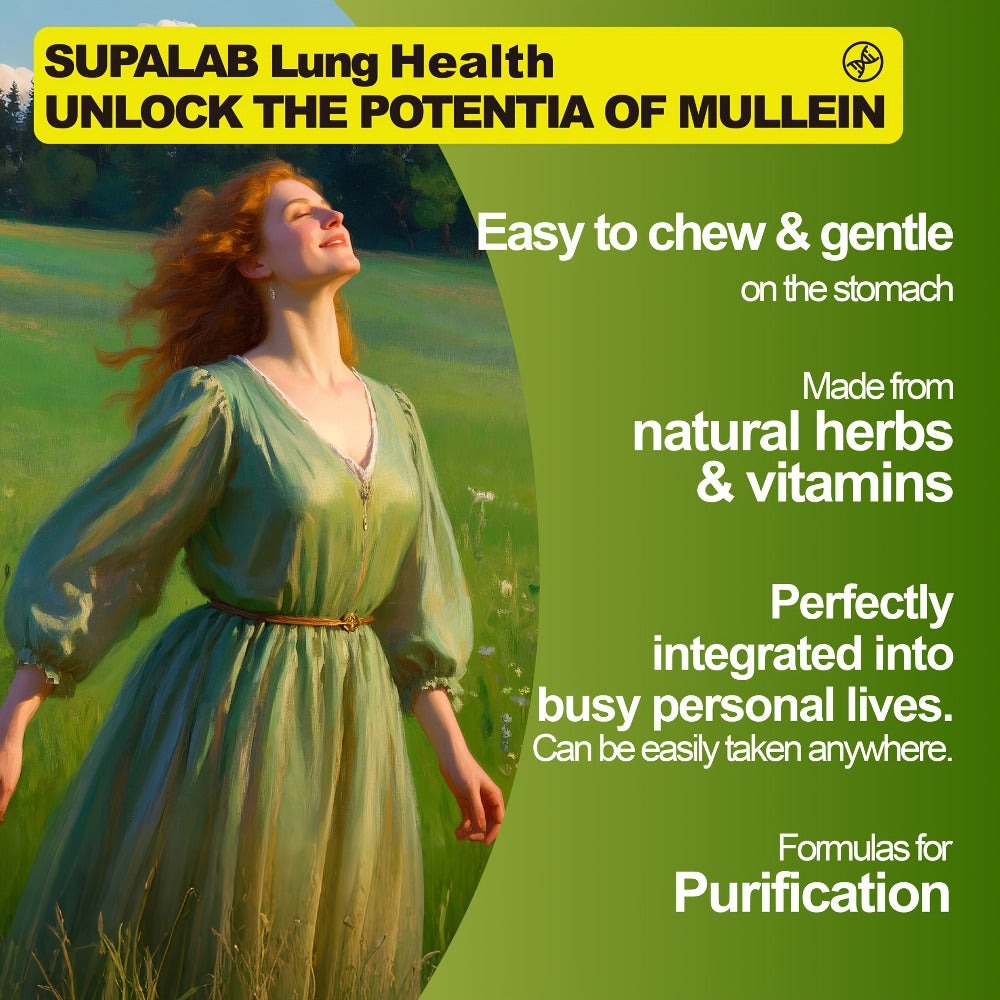 Stamen Flower Root Lung Health Soft Candy for Respiratory Wellness, Clear Breathing & Mucus Balance, Seasonal Care, Immune and Digestive Support. Suitable for Smokers, Dusty Environments, Four Seasons Change. Apple Flavor, 60 Capsules, 30-Day Supply