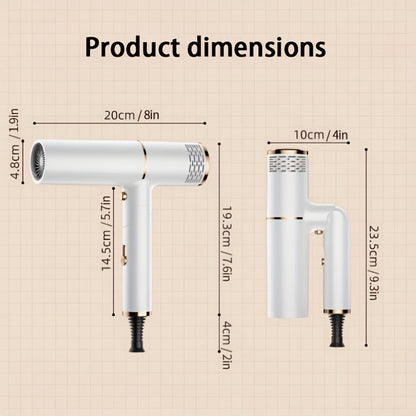 Professional Hair Dryer with Foldable Handle — Bristle Motor, Hot & Cold Air, Concentrator Nozzle & Stand Included, Quick Dry for All Hair Types
