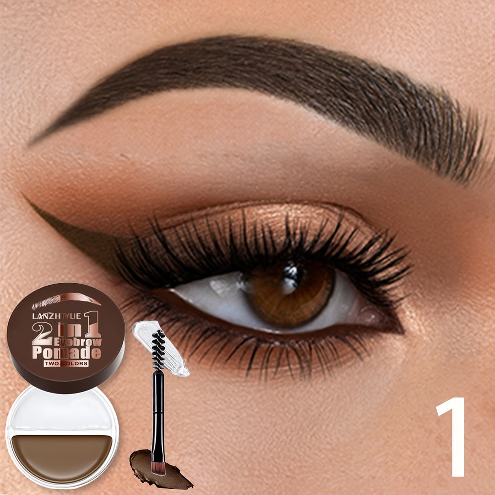 3D Eyebrow Pencil Microblading Brow Pen - Waterproof Sweat-Proof Long-Lasting Bold Precise Brow Definer with Brush Applicator for All Skin Types Natural Look