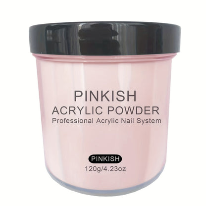 Acrylic Nail Powder 4oz - Professional Clear Pink White Nude Polymer Powder for Nail Extensions 3D Nail Art Sculpting DIY No Lamp Required
