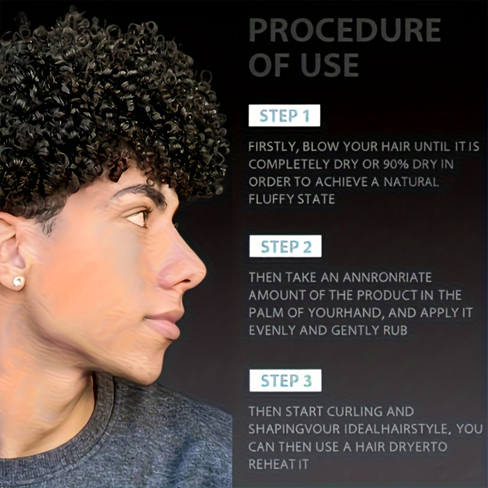 Curl Styling Cream with Argan Oil - Anti Frizz Moisturizing Long Lasting Hold Non-Greasy Hair Styling for Wavy Curly Straight Hair Women Men Hairstyle Design 280ml
