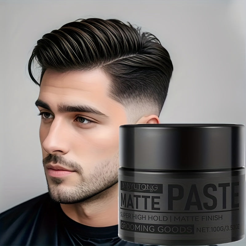 Men'S Hair Paste 100G Matte Cream, Styling, Hair Gel Product, Non Greasy, Hair Salon Style, Easy Operation, Easy to Carry, Hair Product