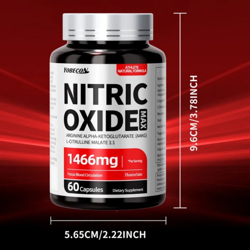 Extra-large Men's Supplements, Nitric Oxide, Male Health Capsule Supplements Containing 800 for MG AAKG, L-arginine, L-citrulline, Beetroot, Natural Energy And Focus Formula, Third-party Tested