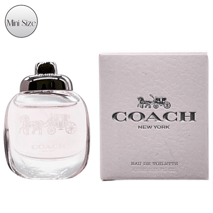 Coach Eau de Toilette for Women — Mini Travel Size 0.15 Fl Oz / 4.5 ml Perfume Spray, Floral Feminine Scent, Authentic Designer Fragrance