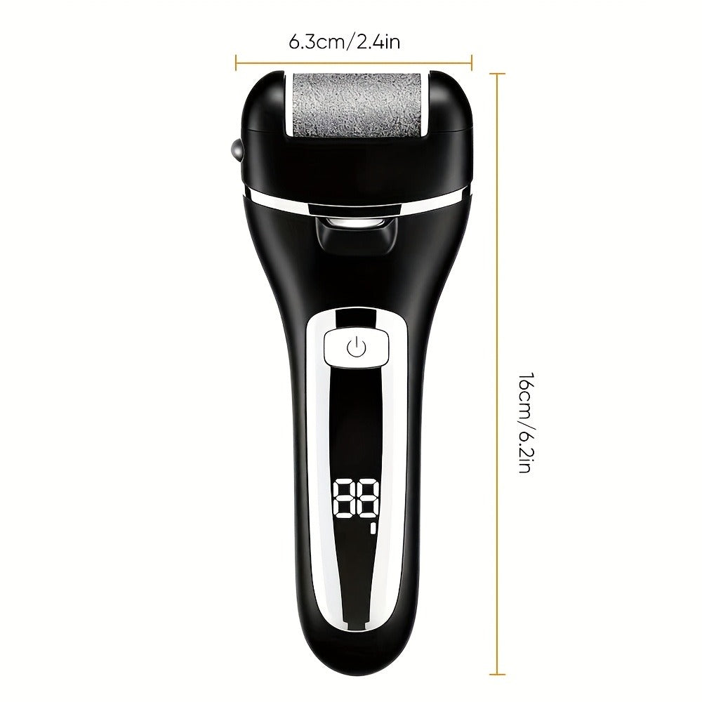 Electric Feet Remover, Rechargeable Portable Electronic Foot File Pedicure Kits, Foot Scrubber File, Professional Pedicure Tools, Foot Care for Dead Skin Ideal Gift, 14in1 3 Rollers Manicure Nail
