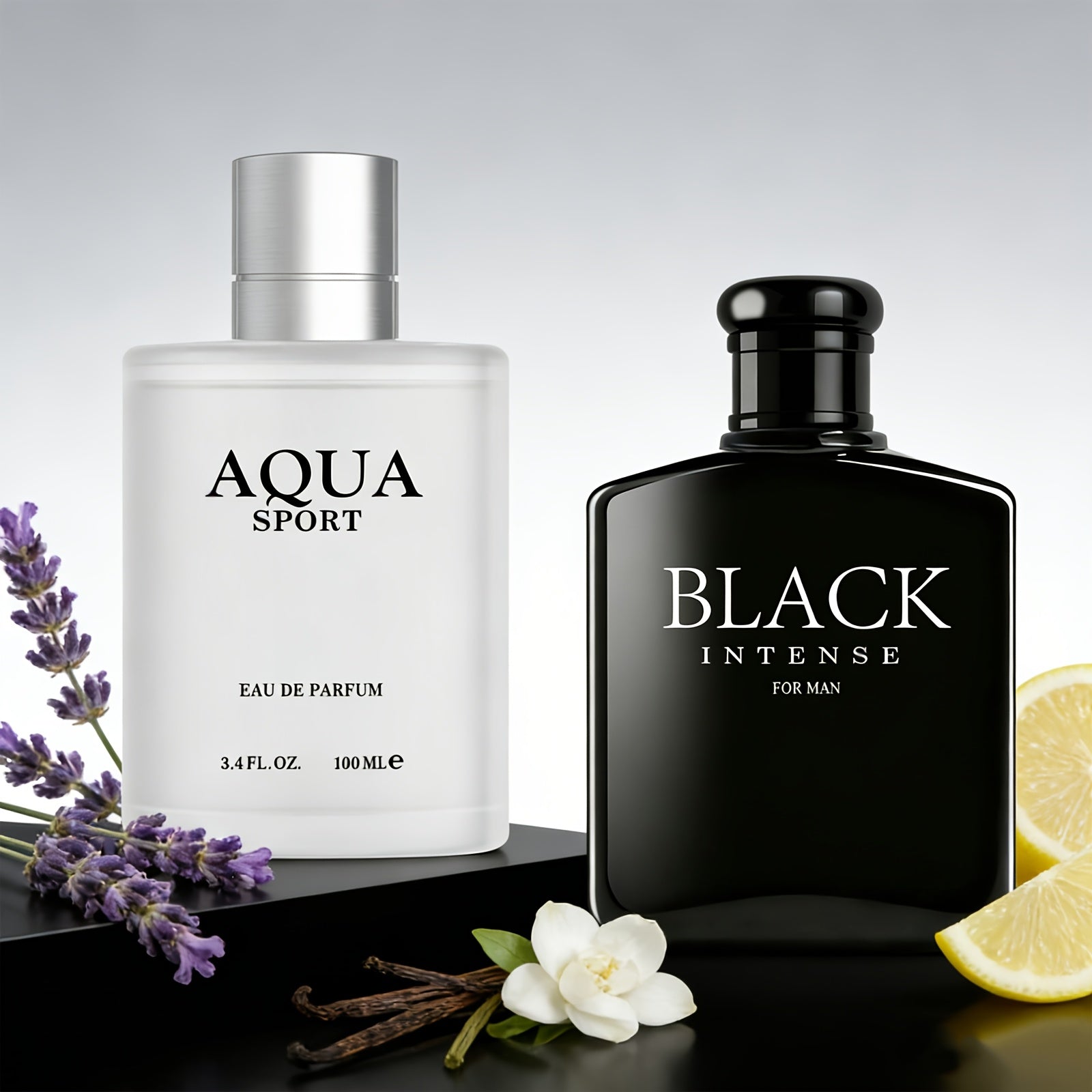 2pcs/6.76oz Men's Cologne Gift Set Suitable for Office, Gym & Social Occasions - Long-Lasting Soft Woody & Citrus Vanilla Perfume with Paraben-Free Formula, Daily Wear Fragrance for Men, 4-6 Hour Scent for Gym, & Parties