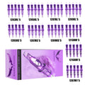 GOLDPLUME 50pcs/set Tattoo Cartridge Needles, RL/RS/RM/M1 4 Models, Sealed Mixed Standard Tattoo Needles, Suitable For All Tattoo Machines, Suitable For Tattoo Artists And Beginners, Tattoo Supplies For Body Art Design