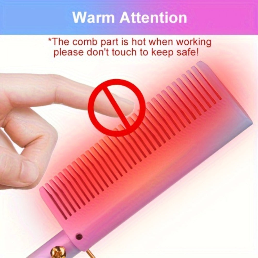 Electric Hot Comb for Hair, Curling, And Styling, Suitable for Natural Black Hair And Wigs. Ideal for Holiday Gifts And Travel Hair Tools