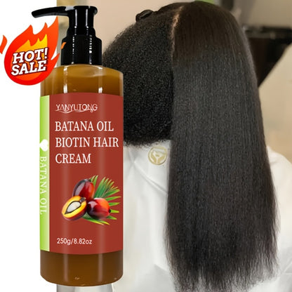 Batana Oil Unrefined Honduras Hair Treatment 250g Deep Moisturizing Squalane Shea Butter Repairs Dry Damaged Hair Boosts Shine All Hair Types Unisex