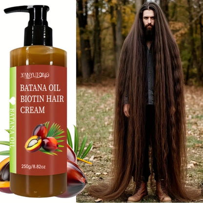 Batana Oil Unrefined Honduras Hair Treatment 250g Deep Moisturizing Squalane Shea Butter Repairs Dry Damaged Hair Boosts Shine All Hair Types Unisex