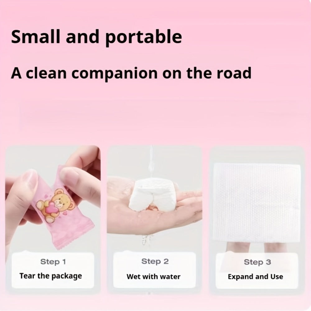 3 Packs Of 60 Disposable Face Towels, Enlarged And Thickened Convenient Compressed Towel Travel Pack, Very Suitable For Essential Water-absorbing And Convenient Face Towels When Going Out, Traveling And On Business Trips