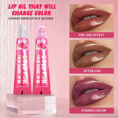 Color Changing Lip Balm Set 6 Pcs - pH Reactive Tint, 6 Fragrances, Deep Moisturizing & Brightening, Glossy Shiny Finish, 0.51oz Each, Valentine's Day Birthday Beauty Gift Set for Women