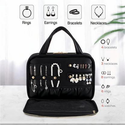 Hanging Travel Toiletry Bag Large Cosmetic Organizer for Full-Size Products Hanging Travel Makeup Bag Waterproof Bathroom Organizer Pink Beige Black