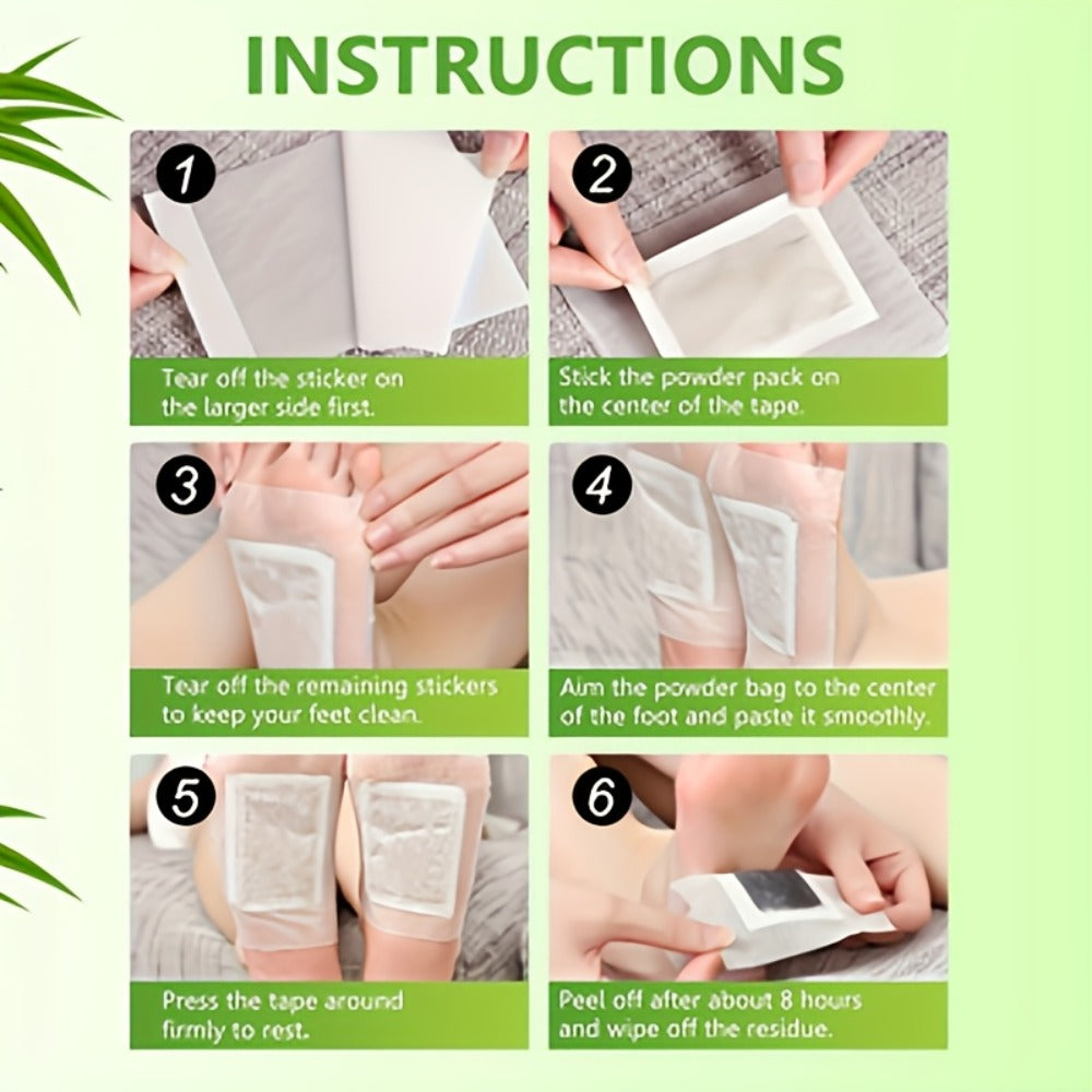 [Christmas Halloween Gifts] Sefudun 50/300pcs Deep Cleansing Foot Patches, Bamboo Charcoal And Ginger Powder Foot Pads, For Foot Care, Foot Patches, Deep Cleansing, Christmas And Halloween, Gifts For Parents, Ladies And Women, Festival Gifts