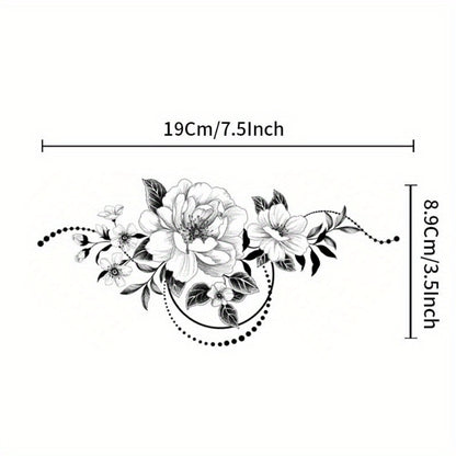 Fake Tattoos for Women 60+ Pcs with 10 Large Realistic Body Art Designs, Waterproof Temporary Tattoos for Chest Neck Underboob, Party Festival Swimming Tattoo Stickers