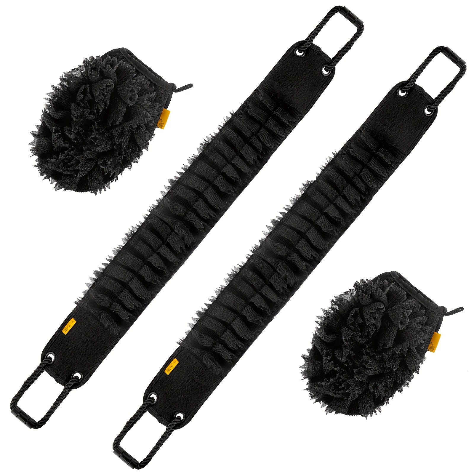 2pcs/4pcs Gentle Touch Exfoliating Back Scrubber, Dual-Sided Body Scrub Towel with Non-Slip Handles, Deep Cleansing & Skin Bath