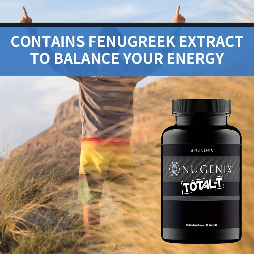 Total-T Dietary Supplement, Testo Erone Formula - Supports Overall Health And Daily Vitality for Men - 90 Capsules