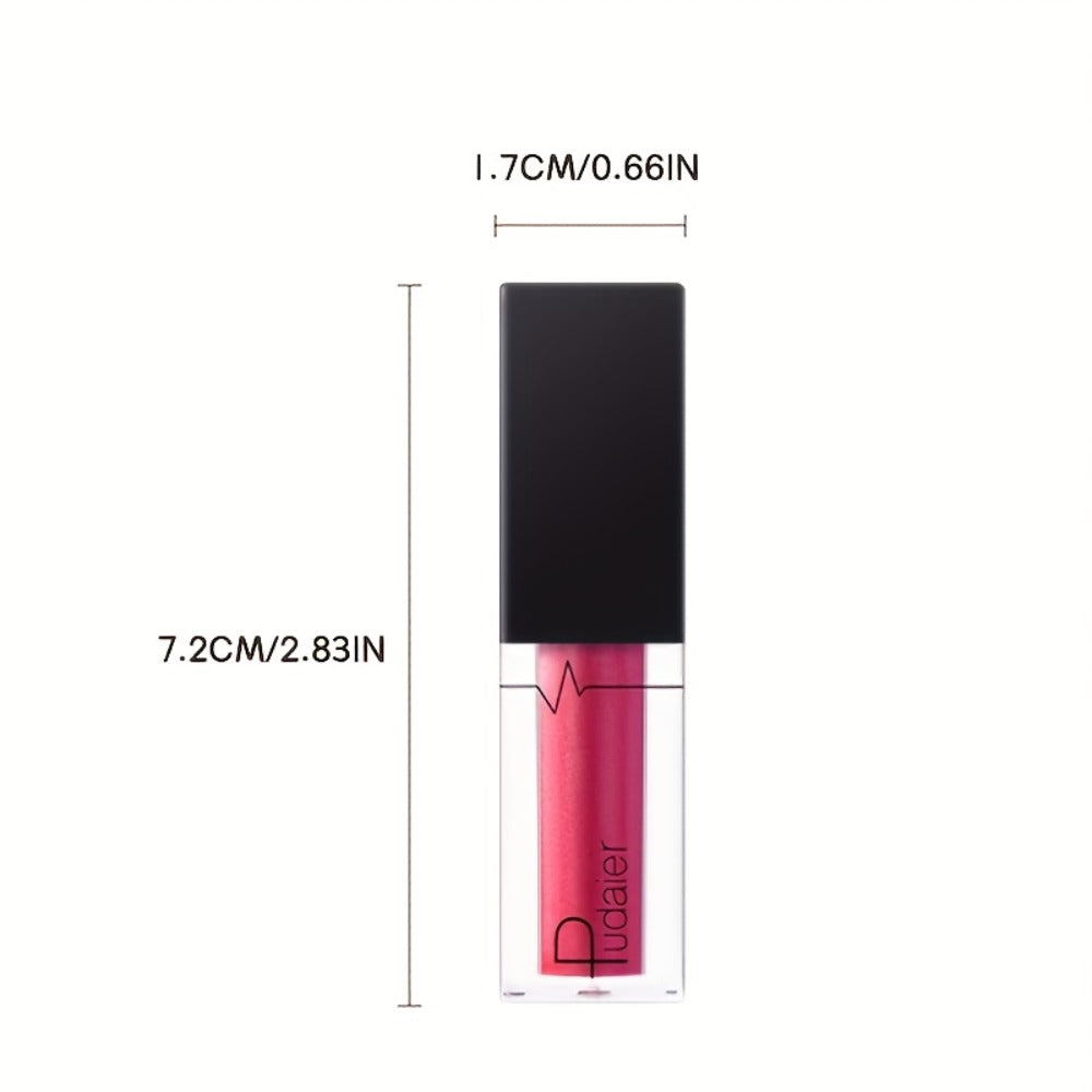 Metallic Lip Gloss High Gloss Long-Lasting Non-Stick Lip Plumper Glossy Lipstick for Women Portable Party Date Daily Makeup Gift 11 Shades