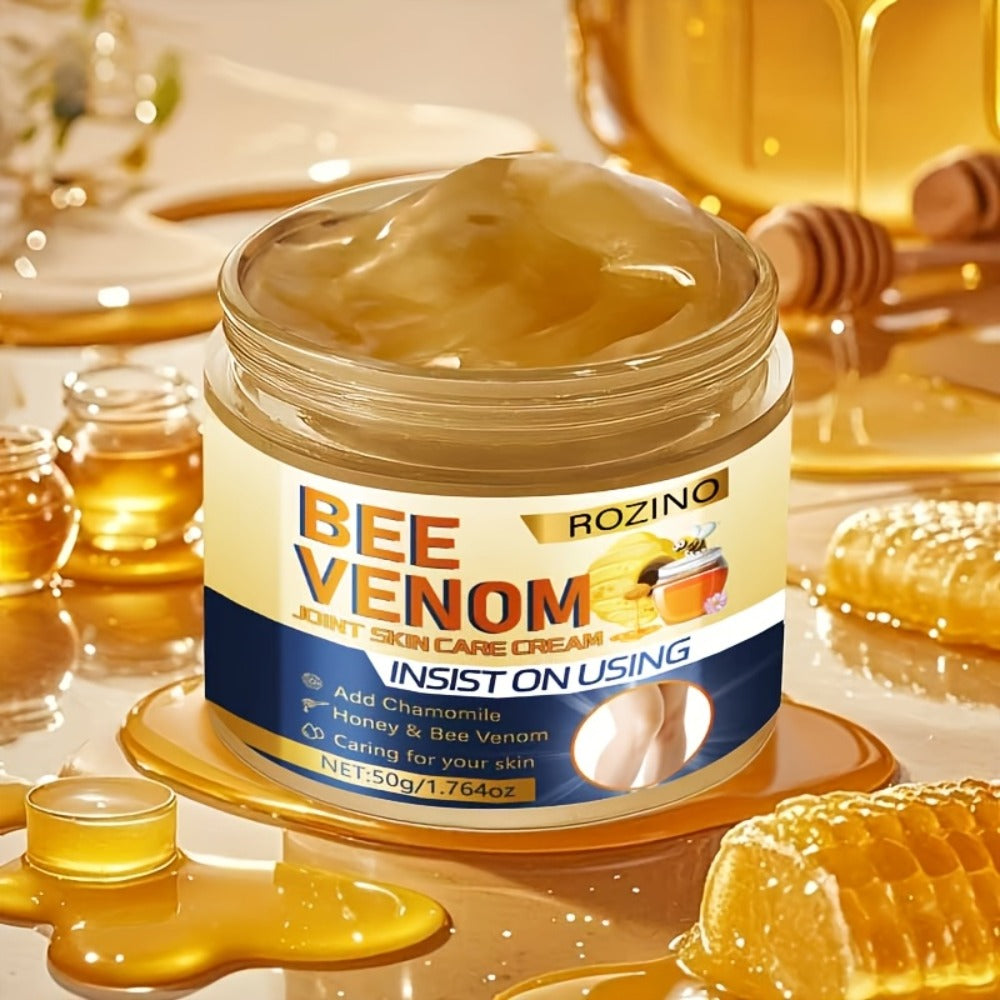 50g*3pcs Bee Venom Joint Skin Care Cream, Powerful Moisturizing And Hydrating, Joint Care, Smooth, Brightening, Fine, Suitable for Arms, Legs, Ankles, Knee, Joint Care, Unisex