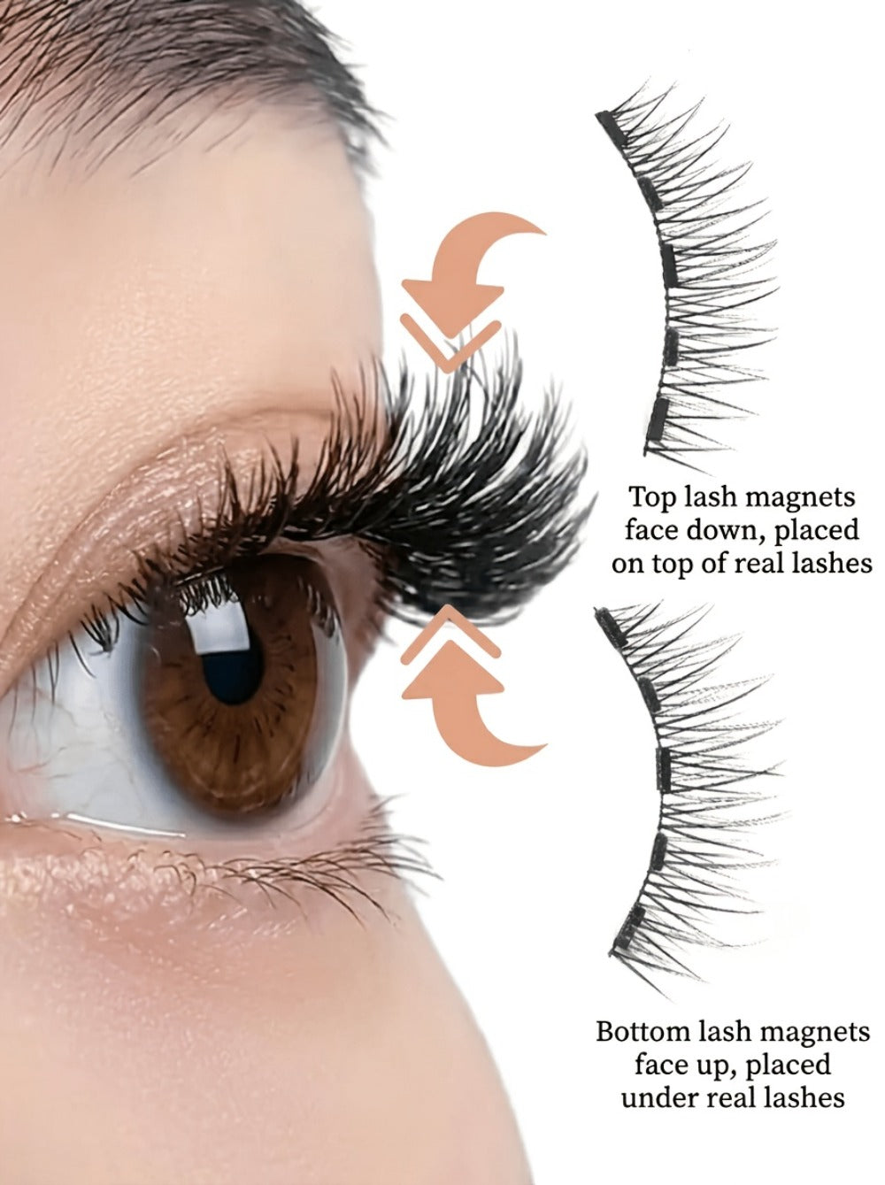 8pcs Magnetic False Eyelashes Set, Natural Makeup Effect, No Glue Needed, Reusable Double Magnetic Lashes with Applicator, Suitable for Parties, Travel, Daily Use, Includes Tweezers, Gift for Mom