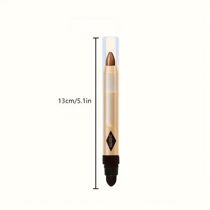 Eyeshadow Stick 6pcs Shimmer Double Head Highlighter Pen One Touch Application Luminous Eye Makeup - Plant-Based Squalane Formula for Beginners & Beauty Lovers