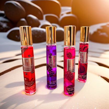 Perfume Gift Set for Women — 4 x 20ml Travel Spray | Floral & Fruity Unisex Fragrance Sampler Set for Daily Wear, Dating, Mother's Day & Birthday Gifting