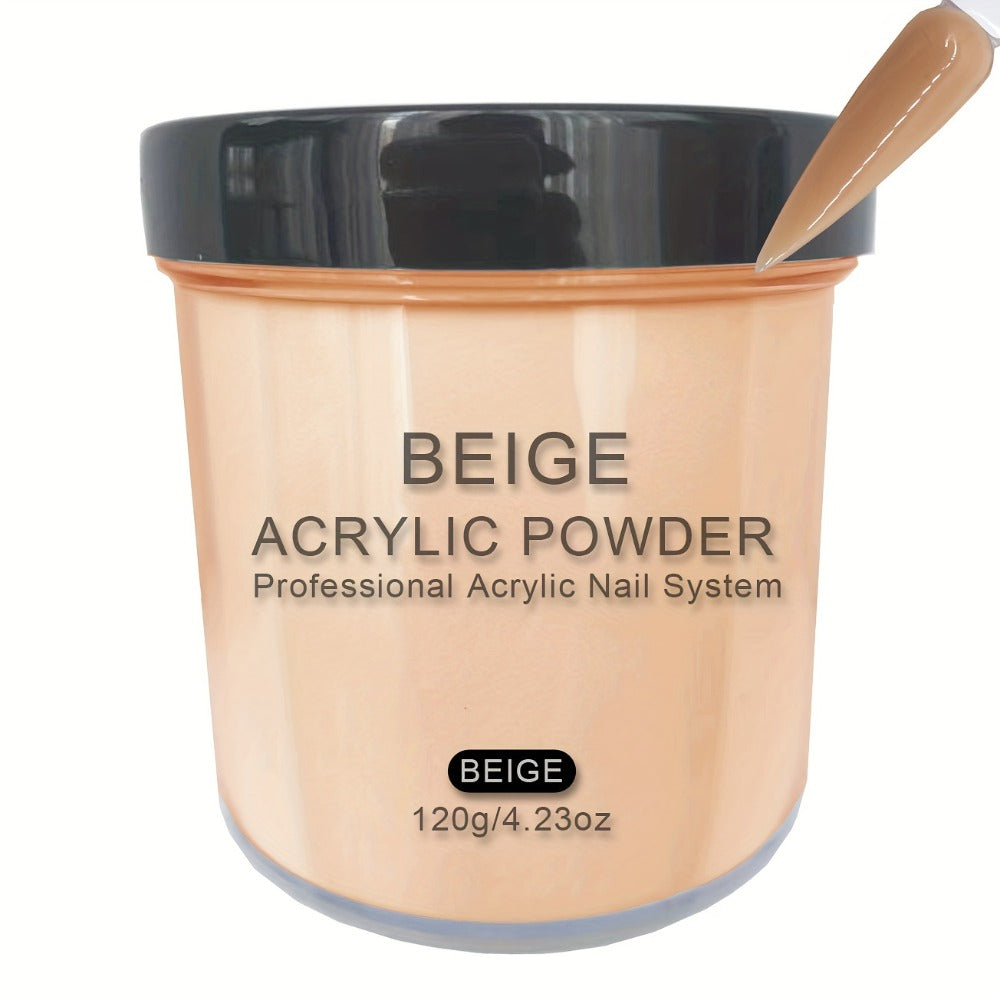4 Ounces of Nude Blush Acrylic Powder, Beige Nude Acrylic Powder