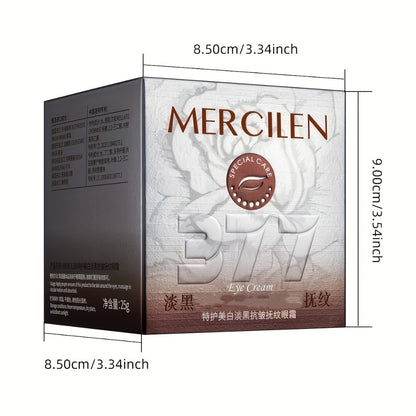 Eye Cream for Dark Circles & Puffiness — MERCILEN Brightening Formula with Niacinamide, Collagen & Plant Squalane, Hydrating & Firming, 25g, for Men & Women