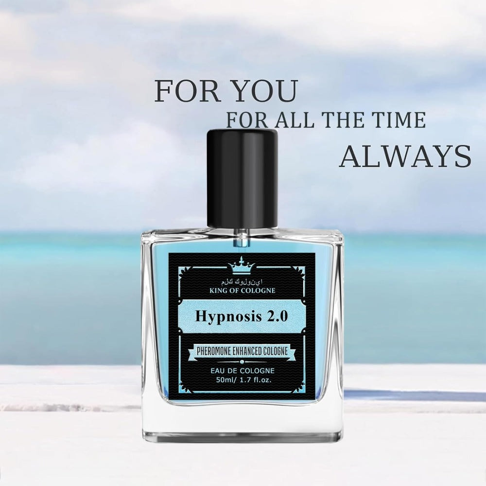 Pheromone Cologne for Men Hypnosis 2.0 50ml - Fresh Long Lasting Pheromone Perfume Spray Confidence Boosting Masculine Scent Attract Women Gift
