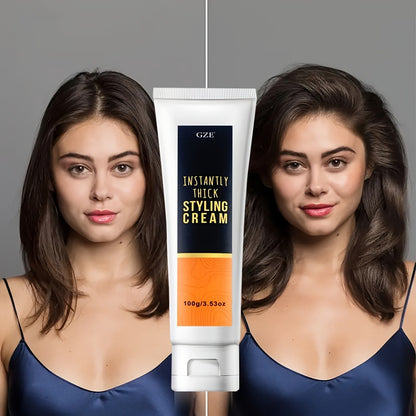 Hair Thickening Styling Cream Instantly Volumizes Texturizes Adds Body - Lightweight Formula for All Hair Types Volume Boost Styling Product for Men Women 100g