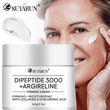 Peptide Face Cream Dipeptide 3000 Niacinamide Retinol Collagen Centella Asiatica Firming Oil Control Anti Wrinkle Gentle for Dry Skin 60g