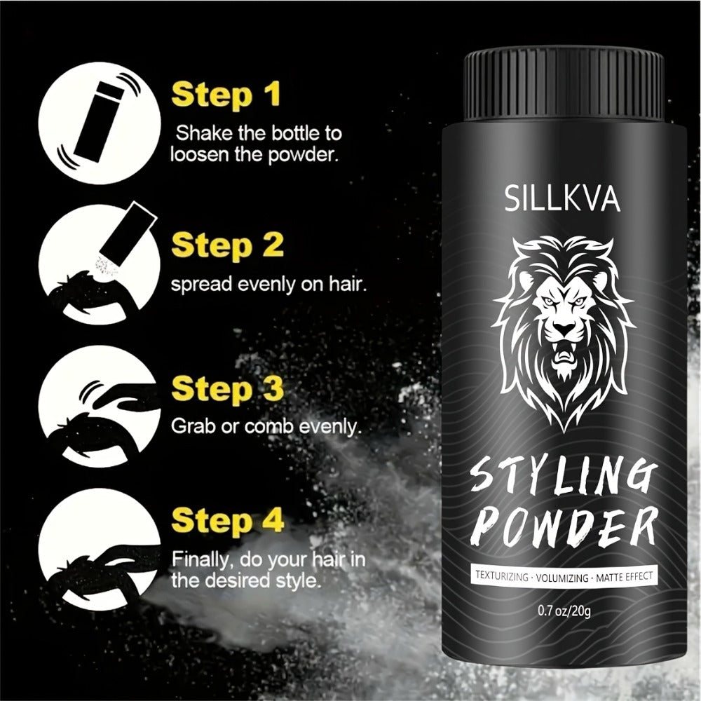Hair Volumizing Powder for Men & Women - Oil Control Matte Finish, Lightweight Non-Buildup Formula, Natural Flexible Hold, Long-Lasting Root Lift & Volume Boost, 0.71oz / 20g