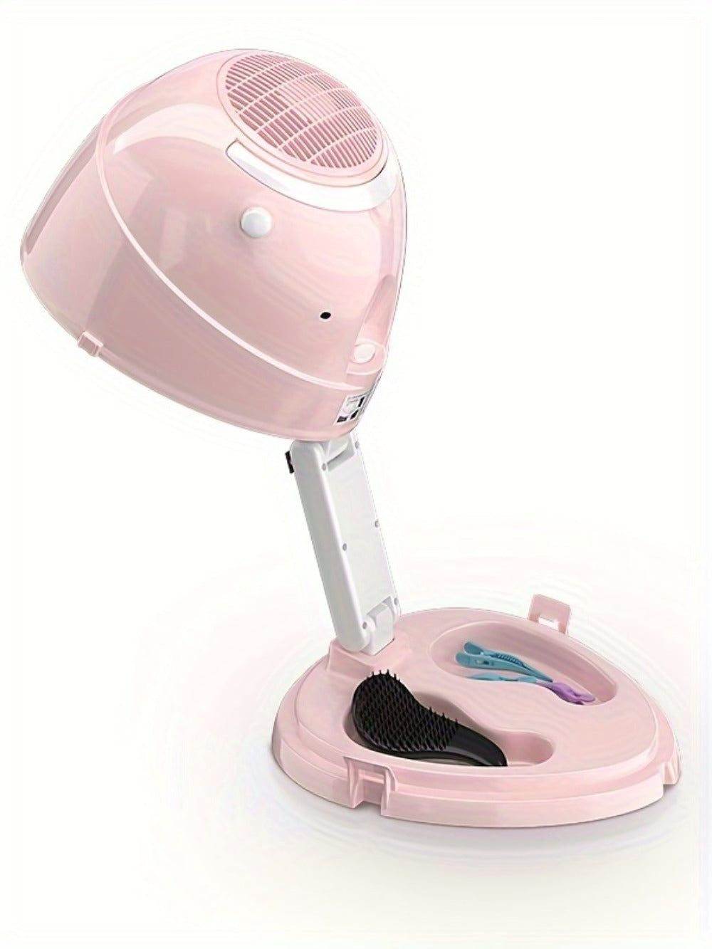 1875W Ionic Hooded Hair Dryer Bonnet with 3 Settings, Professional Sit Under Hair Dryers for Women with Ceramic Technology, Portable Hair Dryer with Hood, Hooded Dryer for Home & Salon