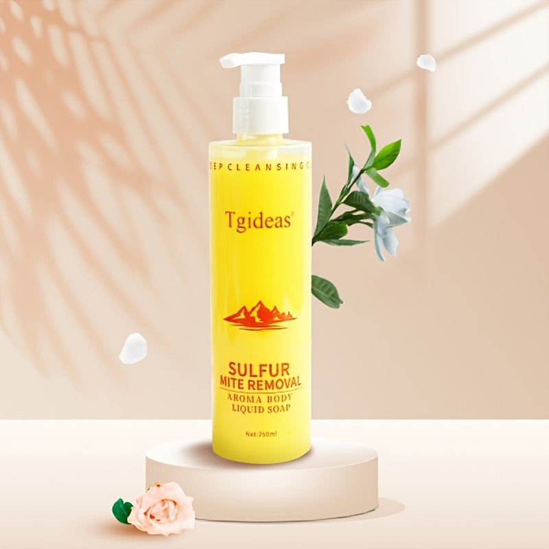 Buy 1 Get 1 Free! "Tgideas Sulfur Soap Scented Shampoo & Body Wash 2-in-1 Cleansing Liquid, Gentle Cleansing and Care Product, Household Shampoo and Body Wash, Sulfur Soap Fragrance Cleansing and Care Product, Daily Use Cleansing Milk for Shampooing