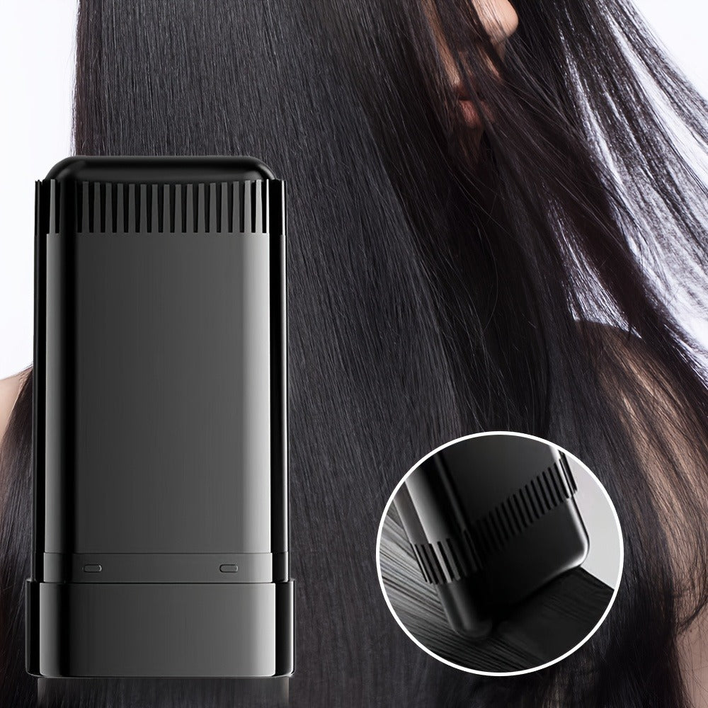 Disposable Hair Root Touch-Up Stick 2pcs - Portable Gray Coverage Hair Dye Stick with Plant-Based Squalane | Long-Lasting | 3 Shades | All Hair Types