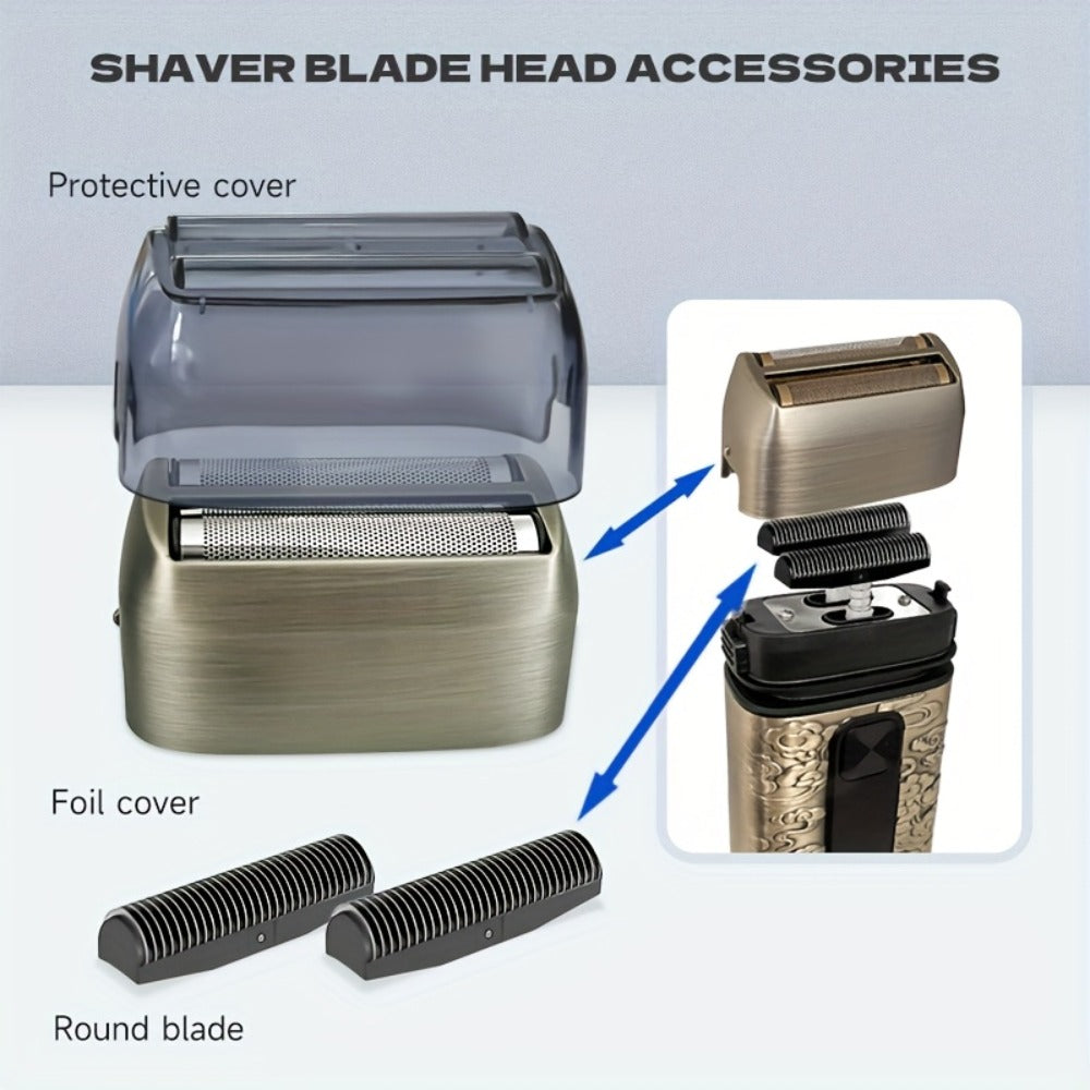 Electric Razor for Men Foil Shavers for Men, Hair Beard Trimmer for Men Grooming Shaving Kit Face Mustache, Cordless Head Shavers for Bald Men Barber Clippers, Shaving And Haircutting Kit, Father'S Day, Gifts Dads Love, Birthday Gift for Fathers