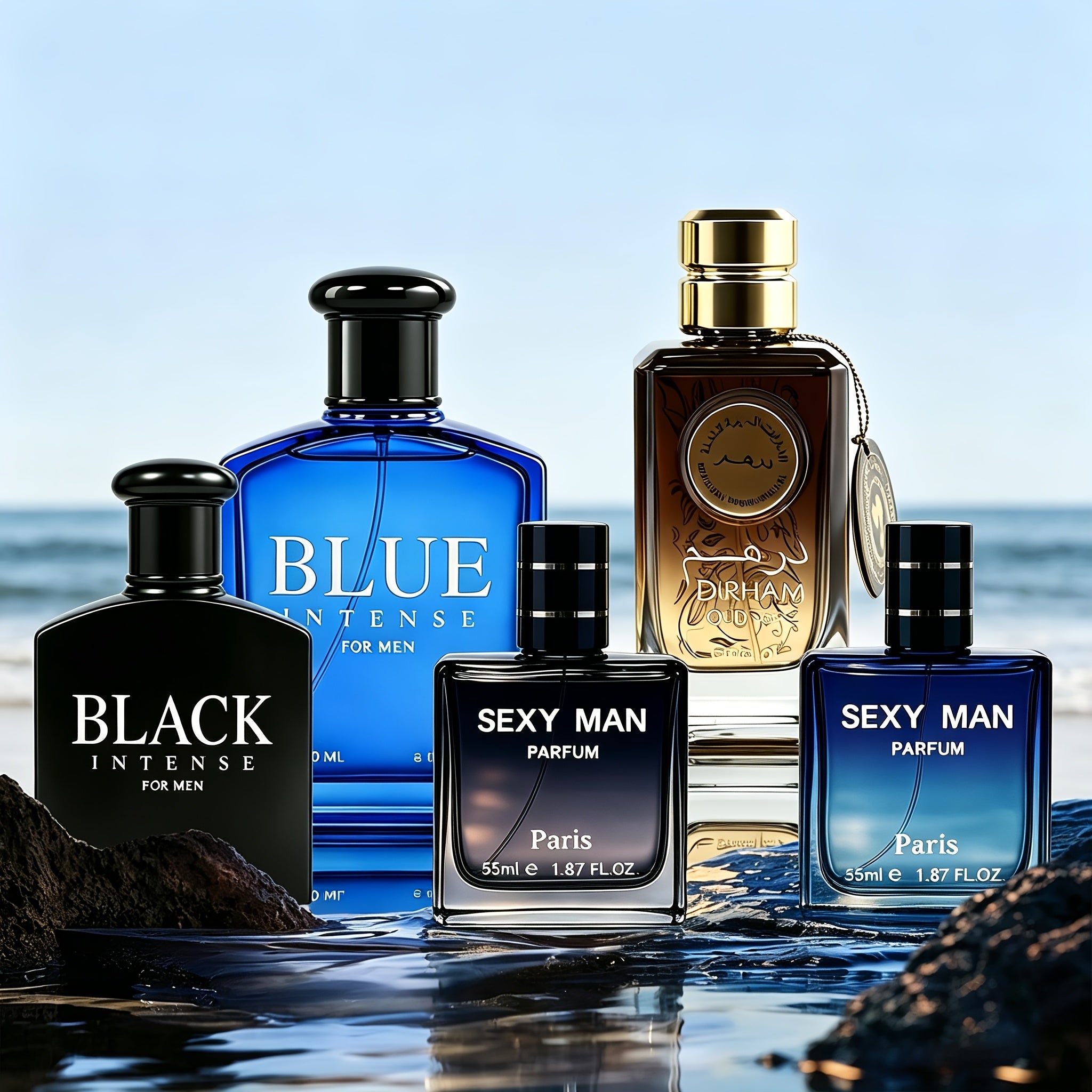 Men's Cologne, Gentlemen's Fragrance - Elegant And Charming, Citrus Meets Ocean, High-End Luxury, Ideal Gift, Christmas/New Year Gift, Gift Box, Cap (1.7oz, 3.4oz)