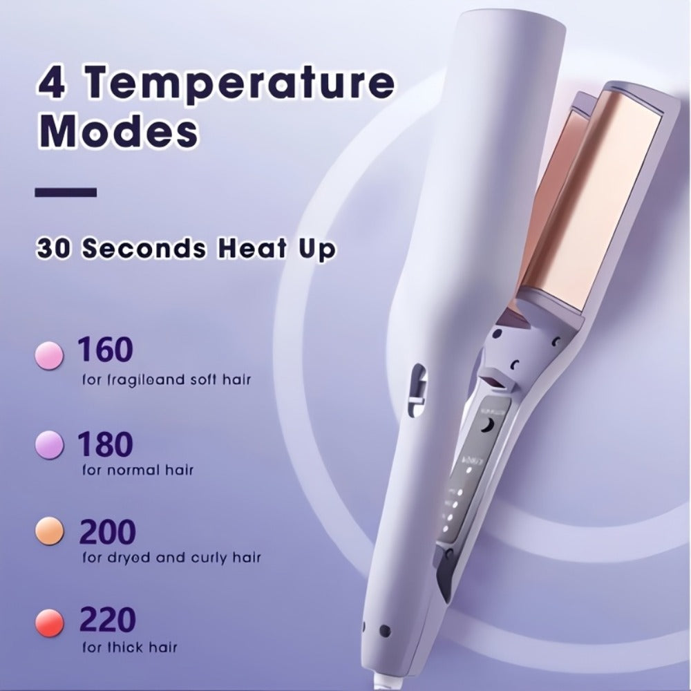 32mm Women's Curling Iron, 30-second Rapid with Adjustable Temperature Settings, Creates Long-lasting Deep U-shaped and M-shaped Curls, Delivers Salon-level Smooth Results, a Gift for Her, Mother's Day Gift