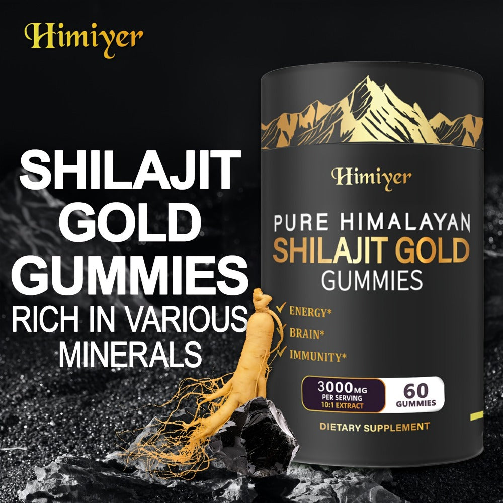 [Crazy Discounts]Himiyer Pure Himalayan Shila Gummies/KSM-66, Ashwagandha And Other Herbs/No Added Sugar/85+ Trace Minerals/ 75%+ Fulvic Acid, Infused With Ashwagandha, Ginseng, Black Musli, Gokshura, Suitable For Both Men And Women