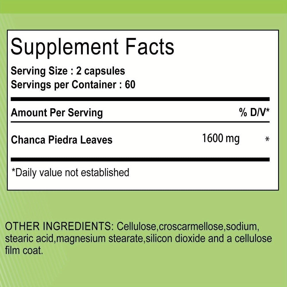 Chanca Piedra Capsules - Supports Liver and Kidney Health, Supports Urinary Tract Health - 120pcs