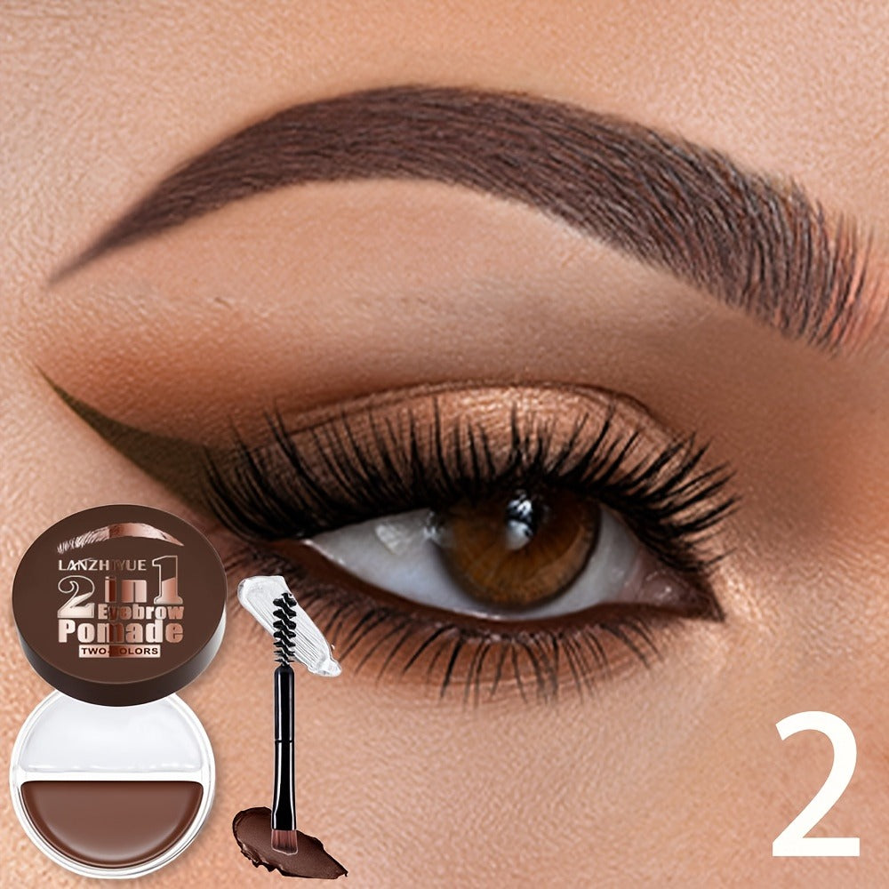 3D Eyebrow Pencil Microblading Brow Pen - Waterproof Sweat-Proof Long-Lasting Bold Precise Brow Definer with Brush Applicator for All Skin Types Natural Look