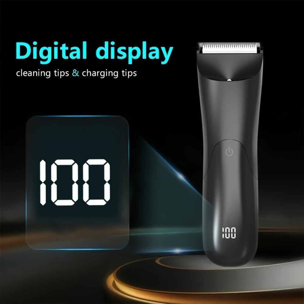 Men'S Groin And Body Hair Trimmer, Electric Ball Trimmer Public Trimmer, with 2 Protective Cover Kits, Ceramic Blade Head, Dry And Wet Shaver-Usb Rechargeable Electric Shaver, 500Mah Lithium Battery Gift Set, Valentine'S Day Gifts, Father'S Day Gift