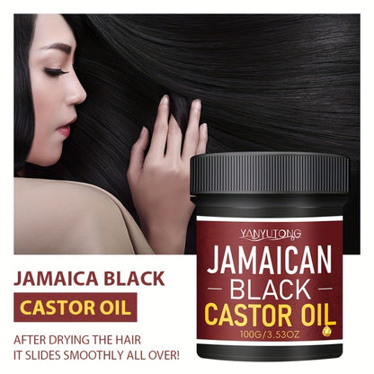 Jamaican Black Castor Oil Hair Milk - Moisturizing Hydrating Formula, Natural Volume & Smoothness, Protects & Revitalizes All Hair Types, Castor Essential Oil Hair Care Treatment for Women & Men, 100g