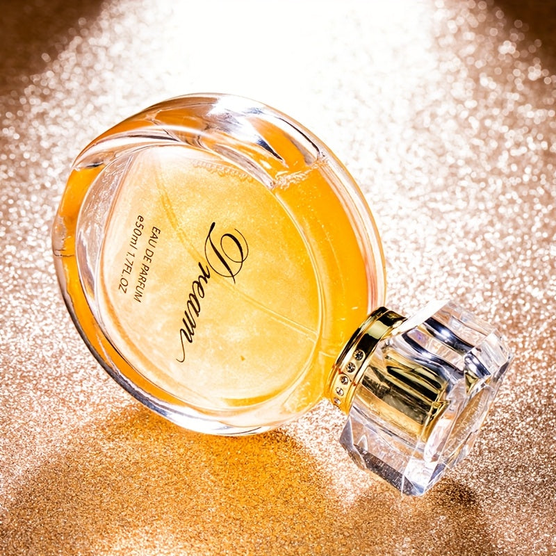Dream Eau de Parfum for Women - Golden Hour Sand Flow Floral Scent with Luxurious Golden Liquid Fragrance & Elegant Rose Accents, 1.7fl.oz EDP, Perfect Holiday Gift for Her, Luxury Perfume, Opulent Perfume Bottle, Sparkling Light Reflection