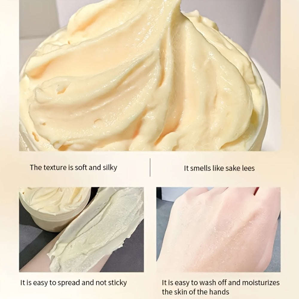 Hand Mask Moisturizing Treatment 280g Distillers Grains Licorice Brightening Formula for Dry Rough Peeling Hands Hypoallergenic Skin Care