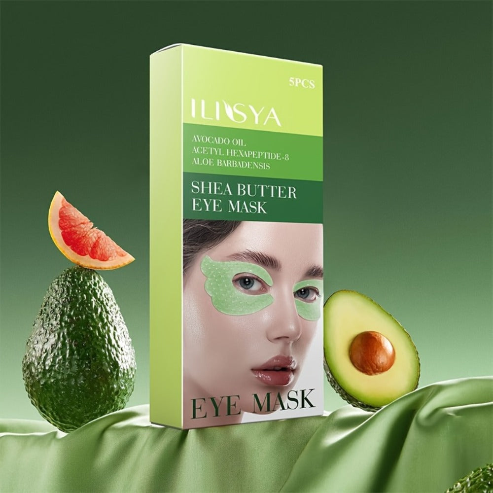 ILISYA Shea Butter Collagen Eye Mask, Enriched with Avocado Oil, Enhances Skin Firmness And Elasticity, Nourishes Dry Skin, And Provides Deep Hydration And Moisture for Everyone. It Helps, Making It a Perfect Gift for Christmas, Parties