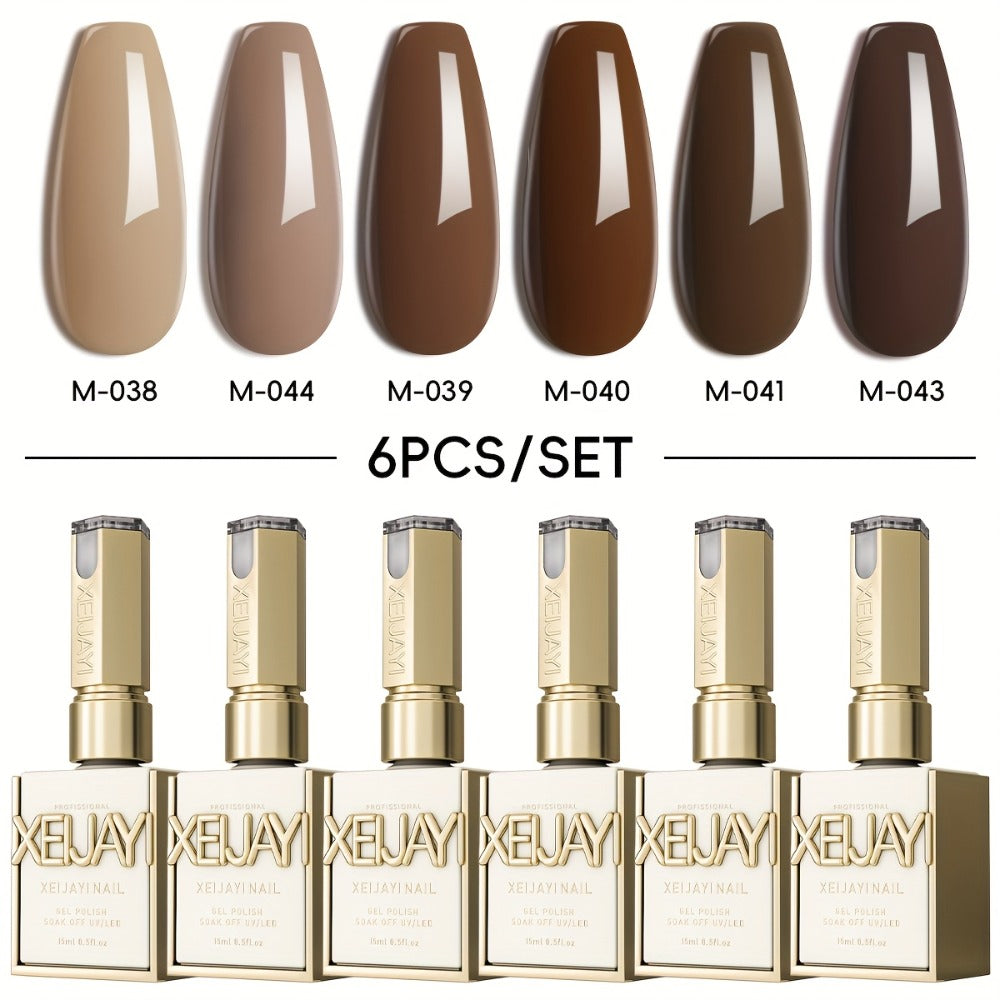 Spring Nail Trends 2025 Holographic Nails 6Colors 0.51oz New Popular rainbow, candy macaroon Nail Gel Semi Permanent Nail Art Soaking LED Nail Salon Nail Salon Gel Seasonal Nail Art, Nail Gel Polish Color Set, Permanent Nail Makeup